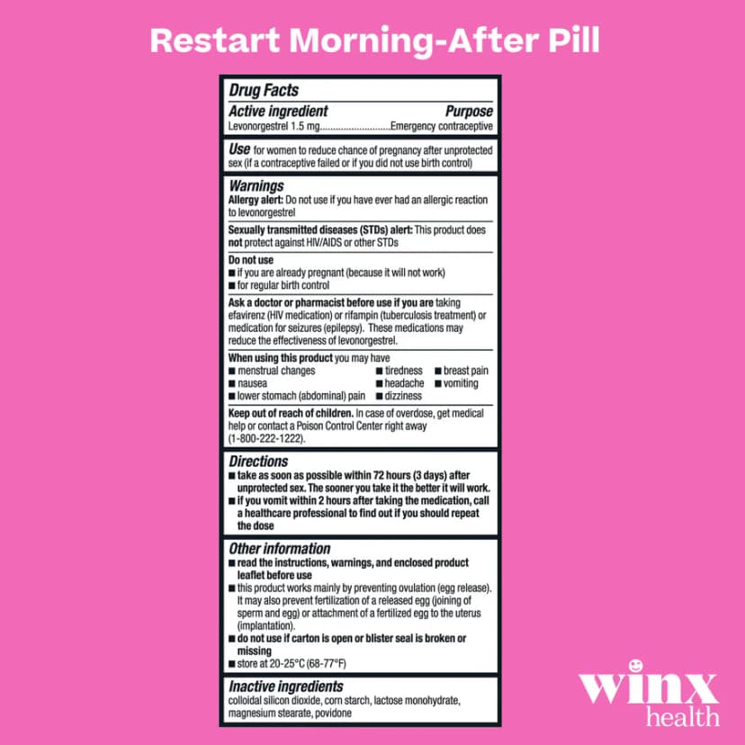 Restart Morning-After Pill
