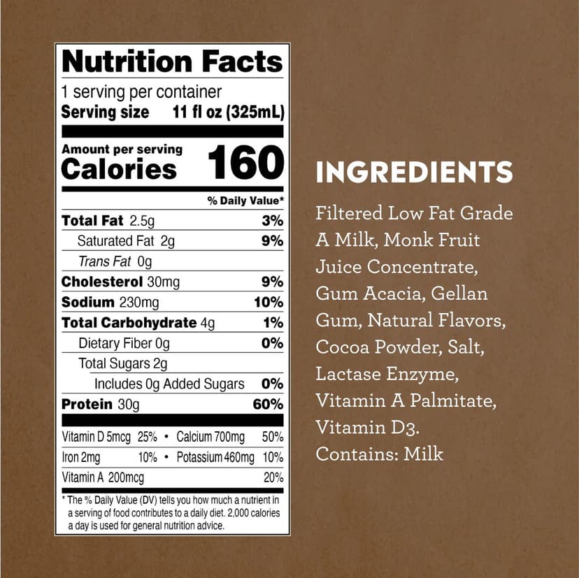 Ultra-Filtered A2 Chocolate Protein Shake